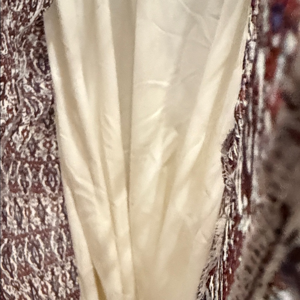 Max Studio Cream and Rust Patterned Dress - Picture 6 of 9
